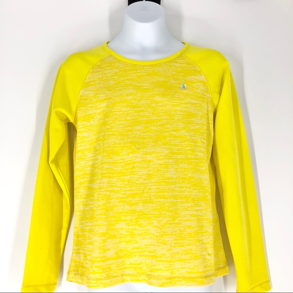 Champion Performance Girls Yellow Space Dye Tee - Picture 1 of 8